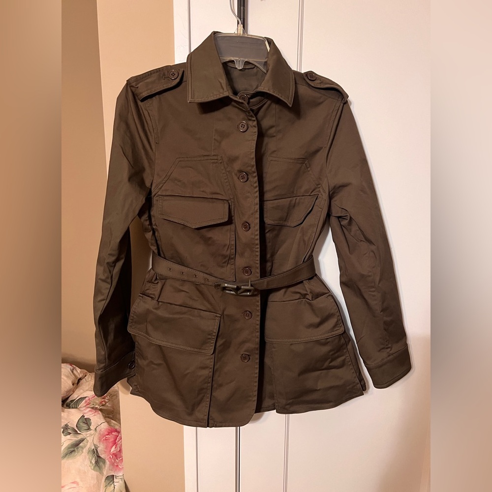 Valentino Brown Women's trench hunting Jacket